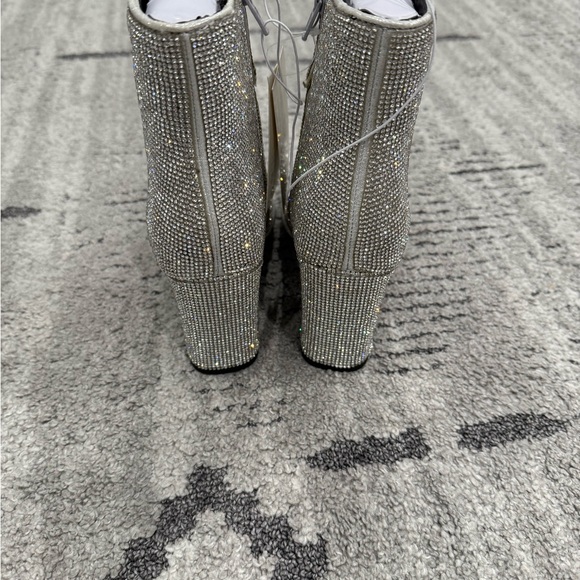 a new day Sparkling Silver Heeled Boots - Picture 3 of 5